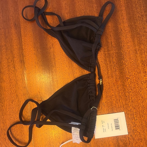 🌊 Andie x Demi Moore “The Cannes” Bikini Top — Black — Size L — NWT - Picture 4 of 4